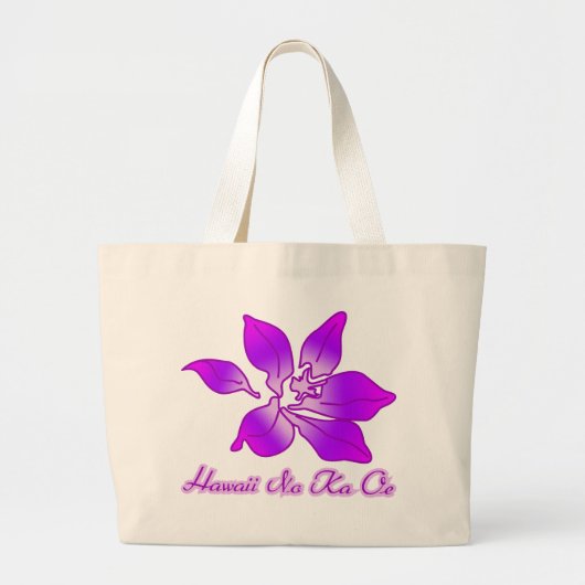 Orchideen-Insel-Strand-Tasche Jumbo Stoffbeutel (Vorne)