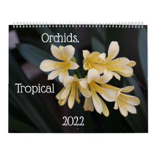 Orchideen, Kalender der tropischen Pflanze 2022