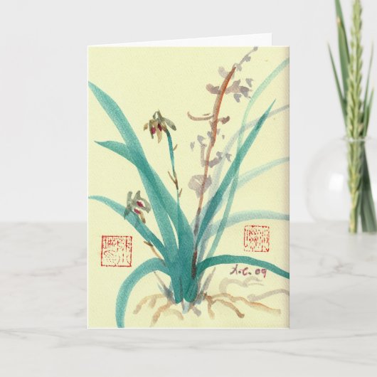 Orchideen Karte (Vorderseite)