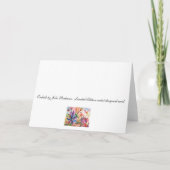 Orchideen Karte (Rückseite)