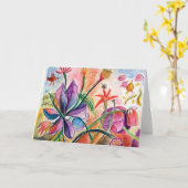 Orchideen Karte (Gelbe Blume)