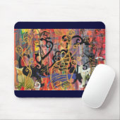 Orchideen-Katzen-Mausunterlage Mousepad (Mit Mouse)