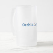 Orchideen-Keramik-mattierte Tasse (Vorderseite Links)
