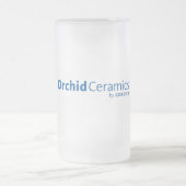 Orchideen-Keramik-mattierte Tasse (Mittel)