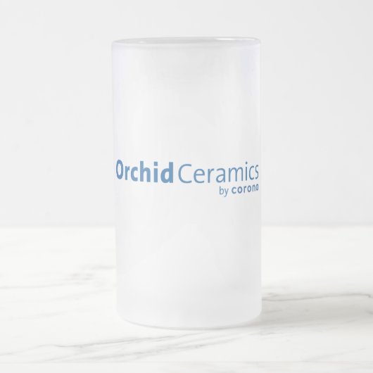 Orchideen-Keramik-mattierte Tasse (Mittel)