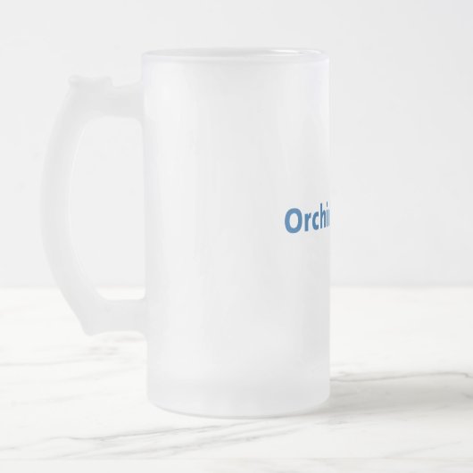 Orchideen-Keramik-mattierte Tasse (Links)