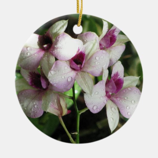 Orchideen Keramikornament (Vorne)
