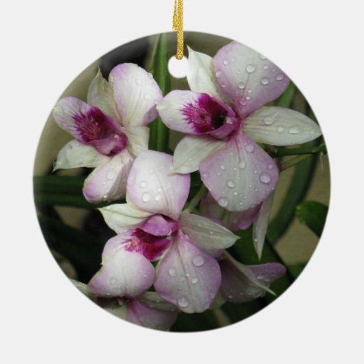 Orchideen Keramikornament (Hinten)