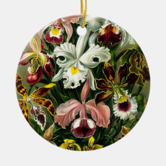 Orchideen Keramikornament (Vorne)