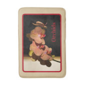 Orchideen Koralle Rosa Gelb Fotografisch Floral Ta Badematte (Vorderseite Vertikal)