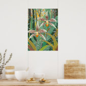 Orchideen Kunst V12 Poster (Küche)