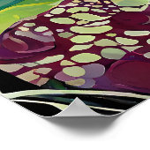 Orchideen-Kunst V18 Poster (Ecke)