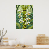 Orchideen Kunst V24 Poster (Küche)