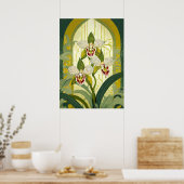 Orchideen Kunst V25 Poster (Küche)