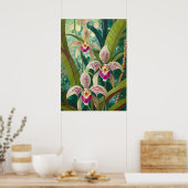 Orchideen Kunst V27 Poster (Küche)