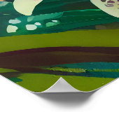 Orchideen Kunst V31 Poster (Ecke)