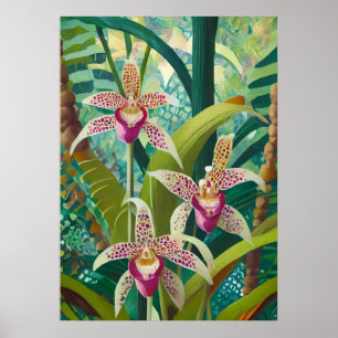 Orchideen Kunst V31 Poster