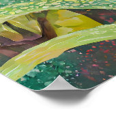 Orchideen Kunst V41 Poster (Ecke)