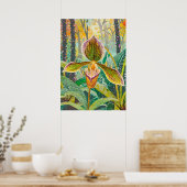 Orchideen Kunst V41 Poster (Küche)