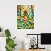Orchideen Kunst V41 Poster (Heimbüro)