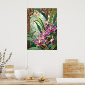 Orchideen-Kunst V53 Poster (Küche)