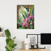 Orchideen-Kunst V53 Poster (Heimbüro)