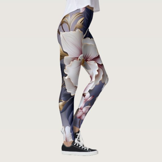 Orchideen Leggings (Rechts)