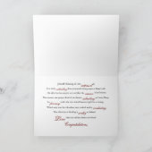 Orchideen-Liebe-Gruß-Karte Karte (Innenseite)