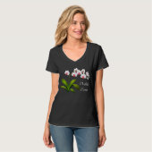 Orchideen-Liebhaberphalaenopsis-Shirt T-Shirt (Vorderseite Vollansicht)