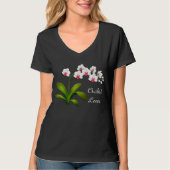 Orchideen-Liebhaberphalaenopsis-Shirt T-Shirt (Vorderseite)