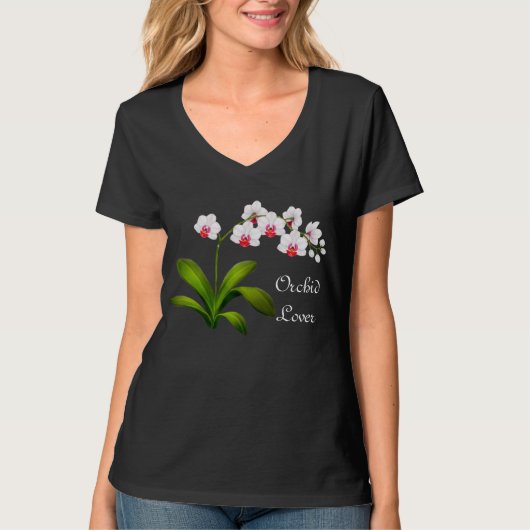Orchideen-Liebhaberphalaenopsis-Shirt T-Shirt (Vorderseite)