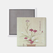 Orchideen Magnet (Vorderseite/Rückseite)