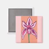 Orchideen Magnet (Vorderseite/Rückseite)