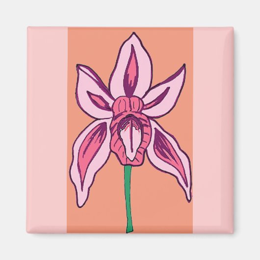 Orchideen Magnet (Vorne)
