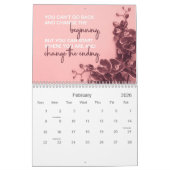 Orchideen mit Life Quotes Wall Calendar Kalender (Feb 2026)