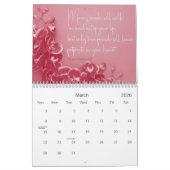 Orchideen mit Life Quotes Wall Calendar Kalender (Mär 2026)