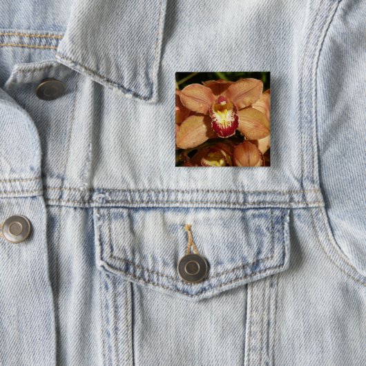 Orchideen mit Raindrops floral Button (Beispiel)