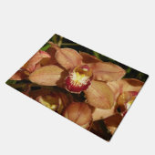 Orchideen mit Raindrops floral Fußmatte (Schrägansicht)