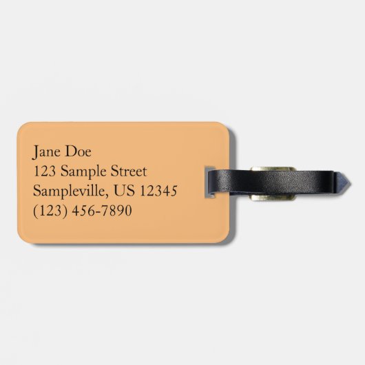 Orchideen mit Raindrops floral Gepäckanhänger (Rückseite horizontal)