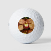 Orchideen mit Raindrops floral Golfball (Vorderseite)