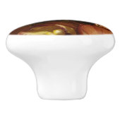 Orchideen mit Raindrops floral Keramikknauf (Seitenansicht)