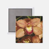 Orchideen mit Raindrops floral Magnet (Vorderseite/Rückseite)