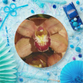 Orchideen mit Raindrops floral Pappteller (Party)