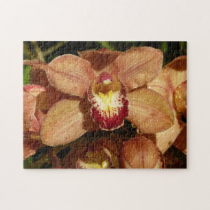 Orchideen mit Raindrops floral Puzzle