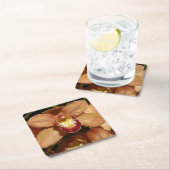 Orchideen mit Raindrops floral Rechteckiger Pappuntersetzer (Vor Ort)