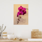Orchideen mit Wunderangebot Poster (Küche)