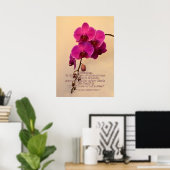 Orchideen mit Wunderangebot Poster (Heimbüro)