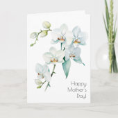 Orchideen Muttertagskarte Karte (Vorderseite)