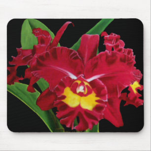 Orchideen-Öl auf Leinwand Mousepad 2