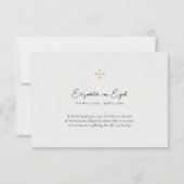 Orchideen Orthodoxe Christliche Beerdigung Dankeskarte (Rückseite)